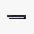 Outdoor Wall Light Solar Linear Black Minimalist