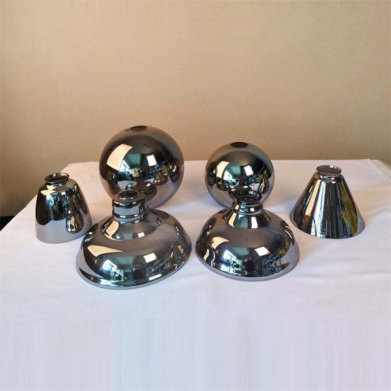 Adjustable Cord Industrial Glass Pendant Light