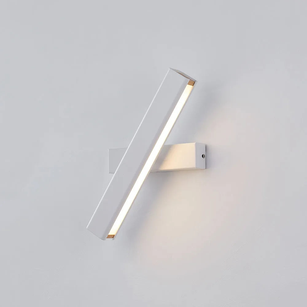 Rectangular Metal Rotatable LumaFrame Wall Light In Black And White