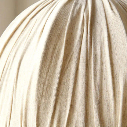 Warm Ambience Pendant Light In Vintage Beige Fabric