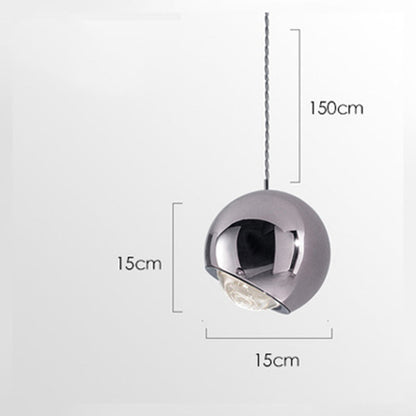 Modern Interiors Warm Glow Pendant Light With Premium Golden Metal Ball
