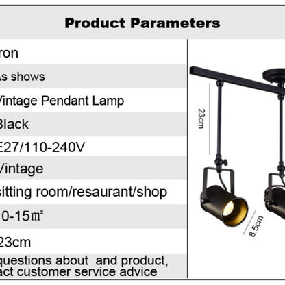 Adjustable Elegant Semi Flush Black Ceiling Light
