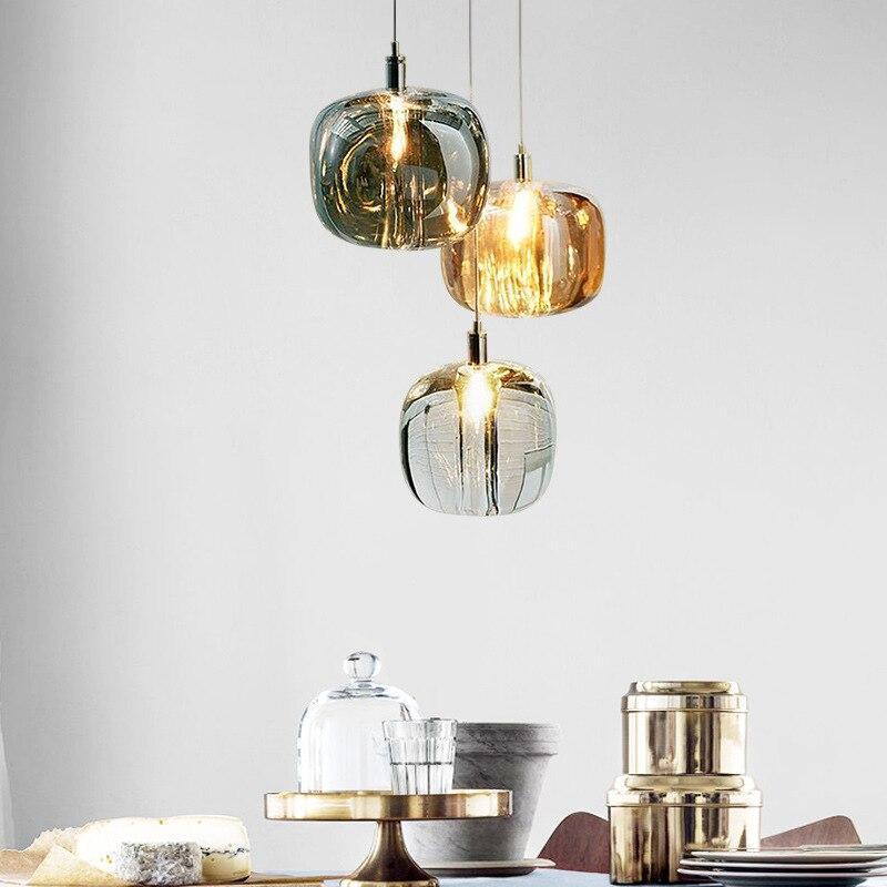 Warm Glow LED Bubble Glass Pendant Light
