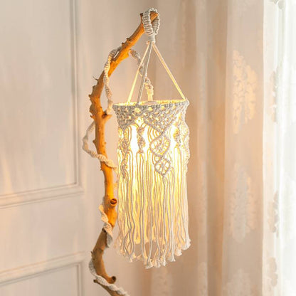 Cozy Living Spaces Cotton Rope Pendant Light
