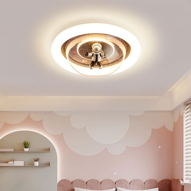 Astronaut Nebula Luna Ceiling Light Dimmable Flush Mount Galaxy