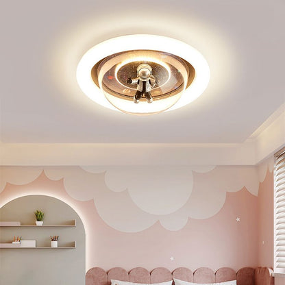 Astronaut Nebula Luna Ceiling Light Dimmable Flush Mount Galaxy