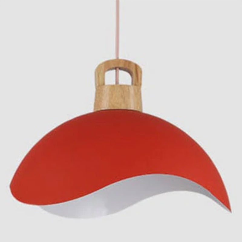Ambient Glow Premium Metal And Wood Pendant Light