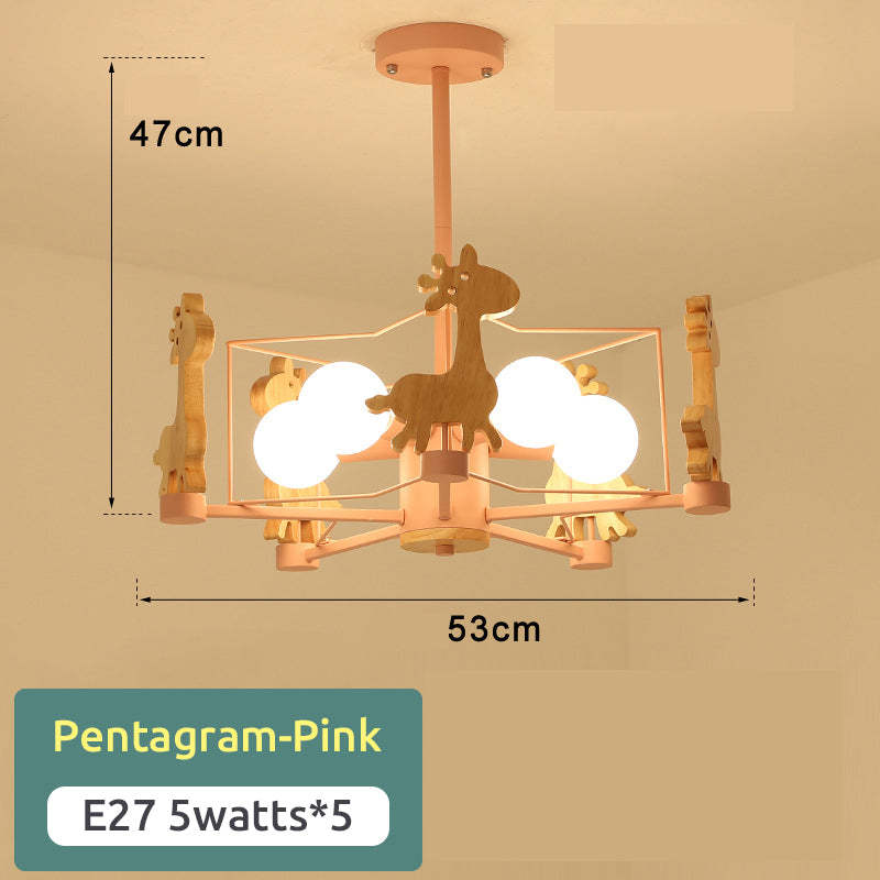 Ceiling Mount Flush LED Giraffe Motif Light