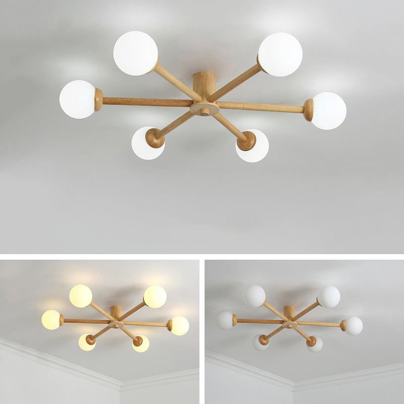 LED Ceiling Light With E27 Base NovaGlow Six Or Eight Head