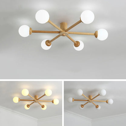LED Ceiling Light With E27 Base NovaGlow Six Or Eight Head