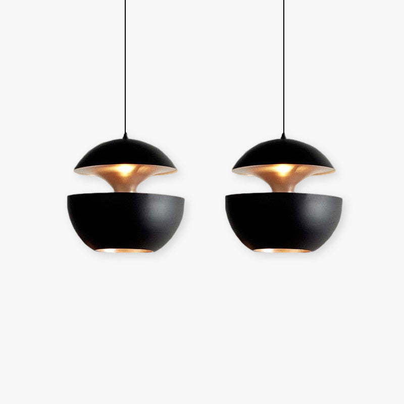 Black White Finish Modern Pendant Light Arisha