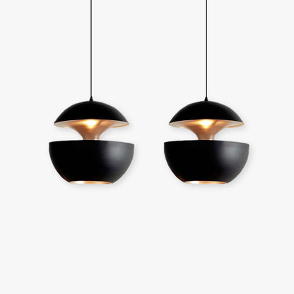 Black White Finish Modern Pendant Light Arisha