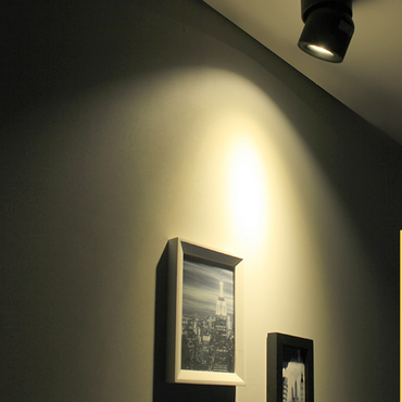 Modern LED Flush Mount Ceiling Light Black White AuroraEdge