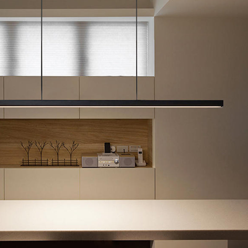 Pendant Light Linear Monochrome Dimmable For Room Dining