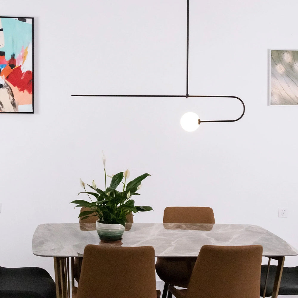 Black Modern Ambience Arisha Linear Pendant Light