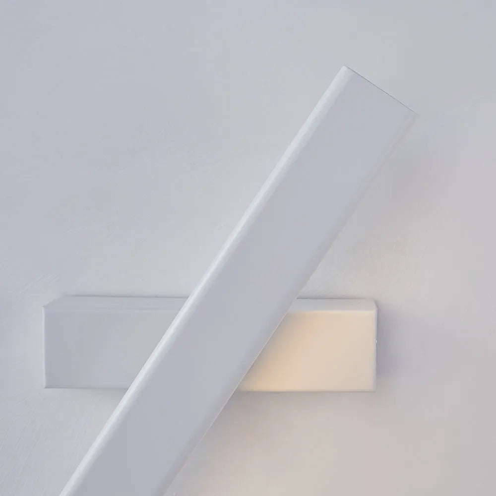 Rectangular Metal Rotatable LumaFrame Wall Light In Black And White