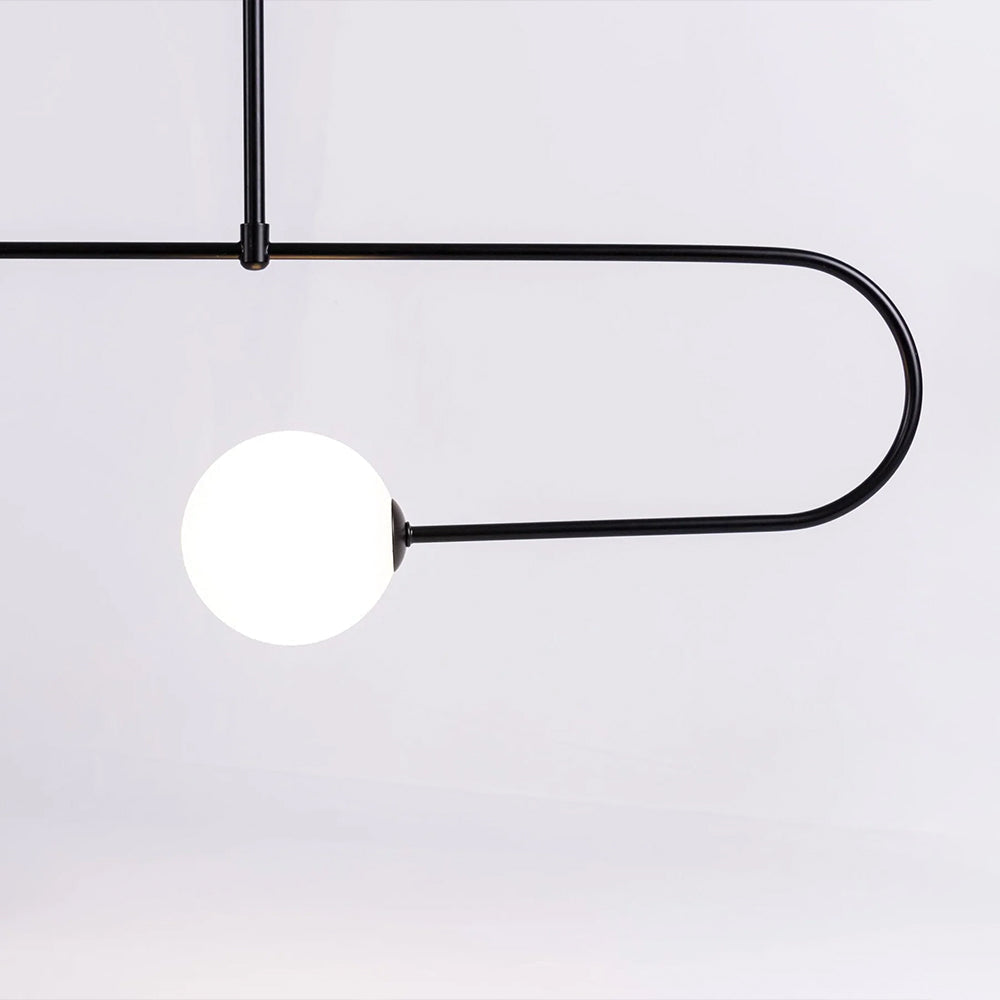 Black Modern Ambience Arisha Linear Pendant Light