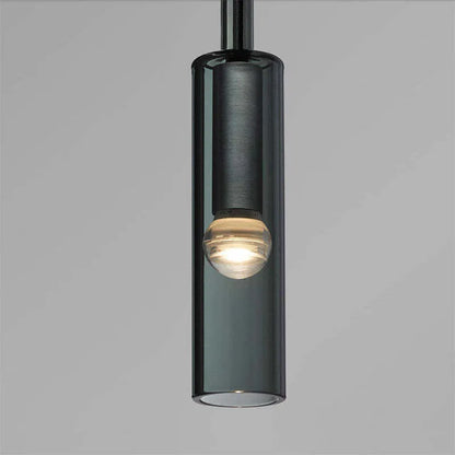 Warm Glow Pendant Wall Light With Premium Black Glass