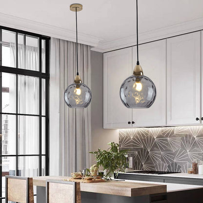 Water Ripple Effect Glass Pendant Light