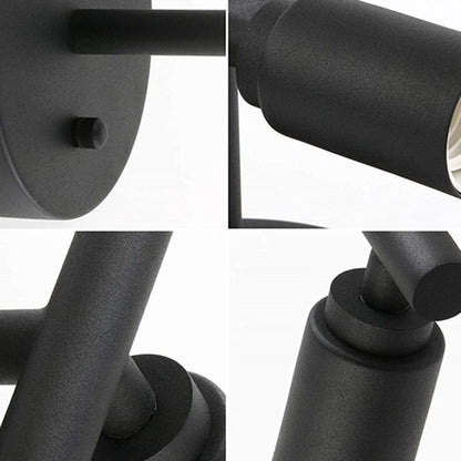 Bathroom Dimmable IP44 Black Modern Glass Wall Light