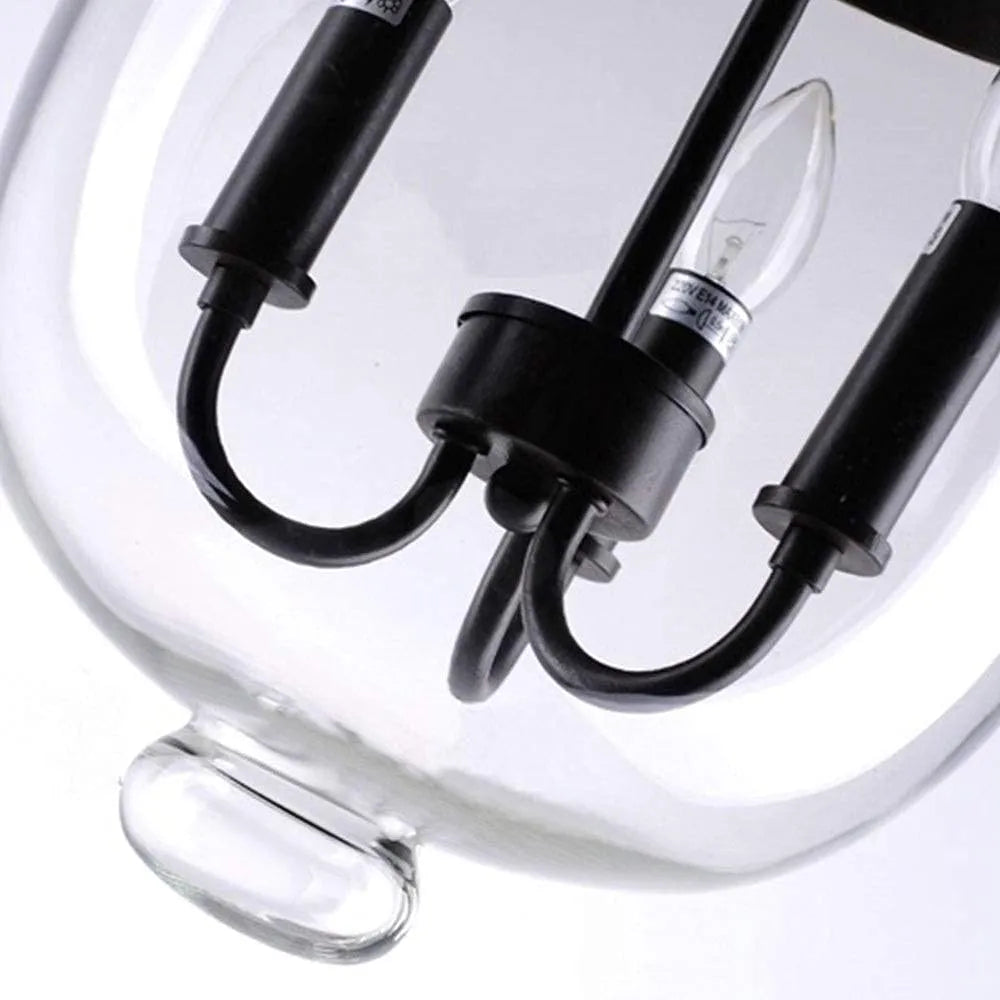 Living Room Ambience Industrial Glass Pendant Lamp
