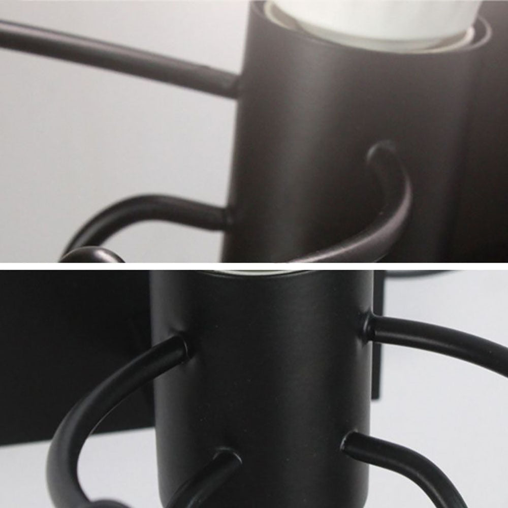 Wall Light Modern Metal With Black And White Finish For Room Living