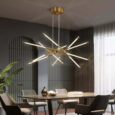 Architectural Bar Design Black Gold Pendant Light
