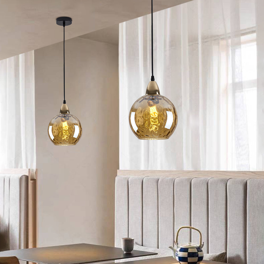 Water Ripple Effect Glass Pendant Light
