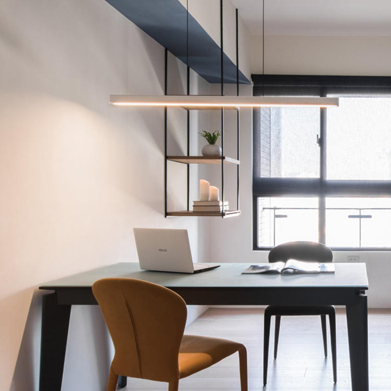 Pendant Light Linear Monochrome Dimmable For Room Dining