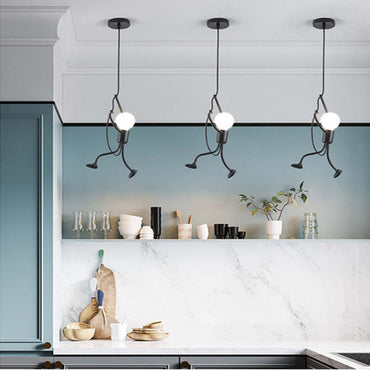 Modern Retro Black Pendant Light For Living Rooms Cozy