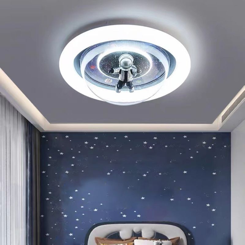 Astronaut Nebula Luna Ceiling Light Dimmable Flush Mount Galaxy