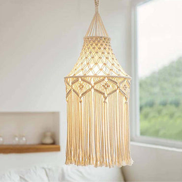 Cozy Living Spaces Cotton Rope Pendant Light