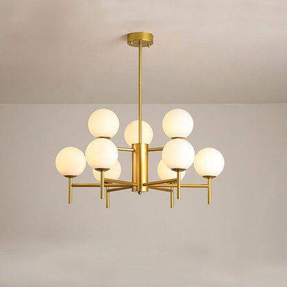 Pendant Glass Globe Light Elegant With Warm Glow