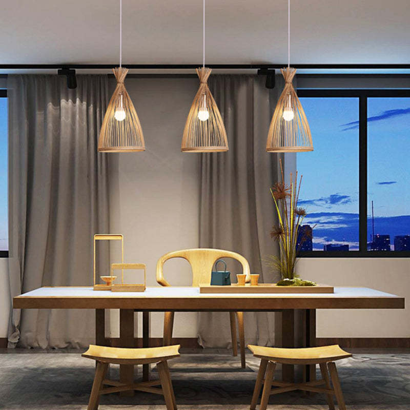 Warm Ambience Handwoven Premium Pendant Light for Rattan