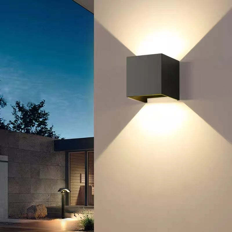 Adjustable Beam Outdoor LED Square Wall Light