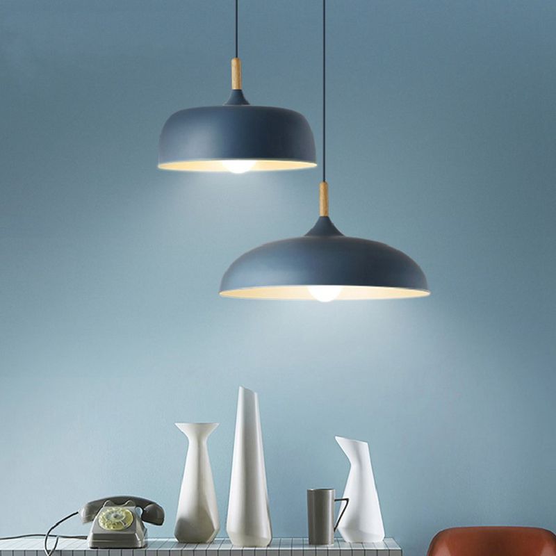 Dining Room Modern Dome Pendant Light With Soft Glow