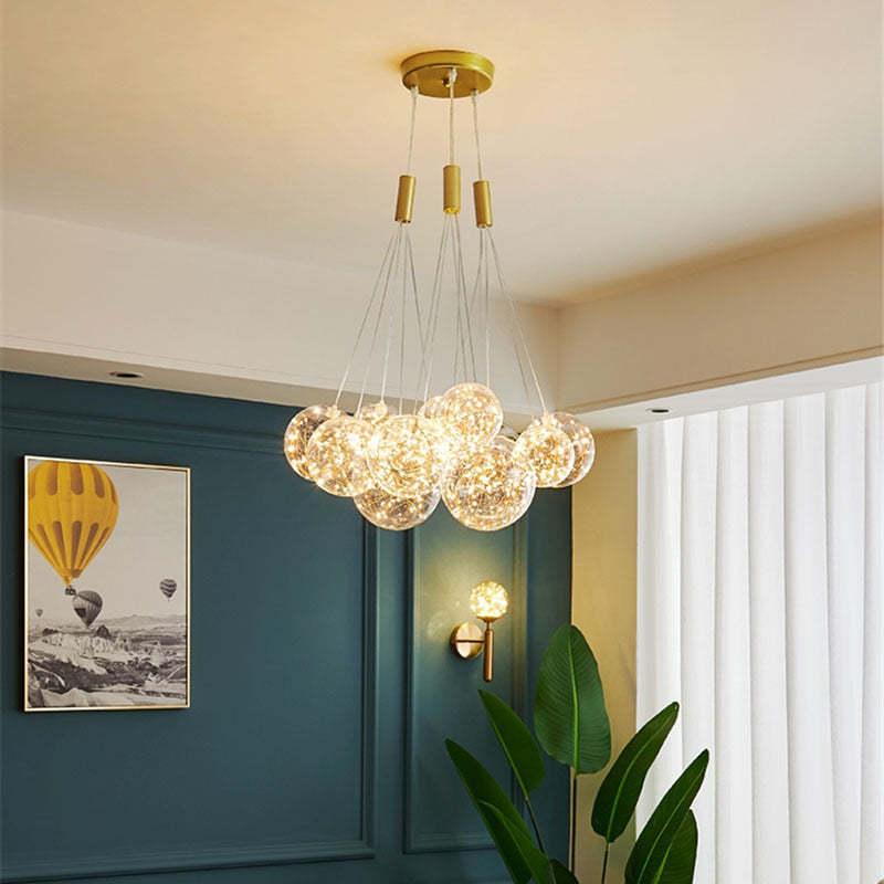 Pendant Light For Ambient LED Glow Glass Globe