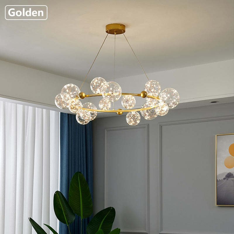 Warm Glow Glass Art Deco Pendant Light