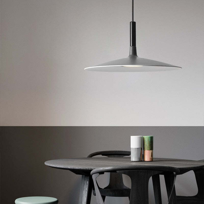 Pendant Light With Warm Ambience Plate Shape