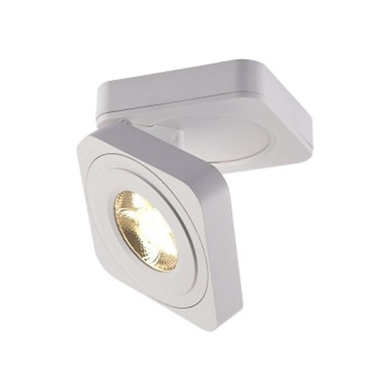 Black And White Adjustable Heads Square Ceiling Spotlight