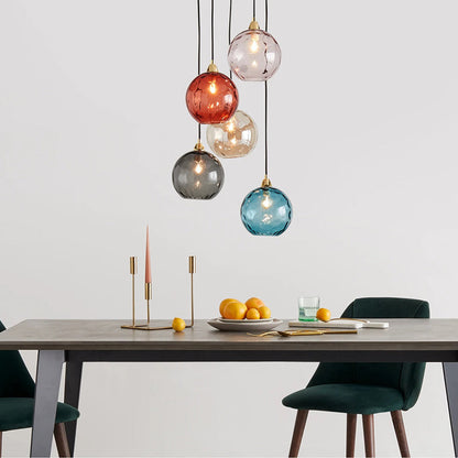 Water Ripple Effect Glass Pendant Light