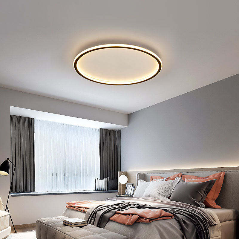 Modern Dimmable 3 Colour Temp Round LED Flush Mount Ceiling Light