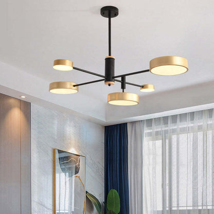 Warm Glow Pendant Light With Metal Frame Elegant