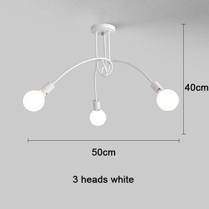 Metal Linear NovaLine Ceiling Curve Light For Living And Dining Rooms
