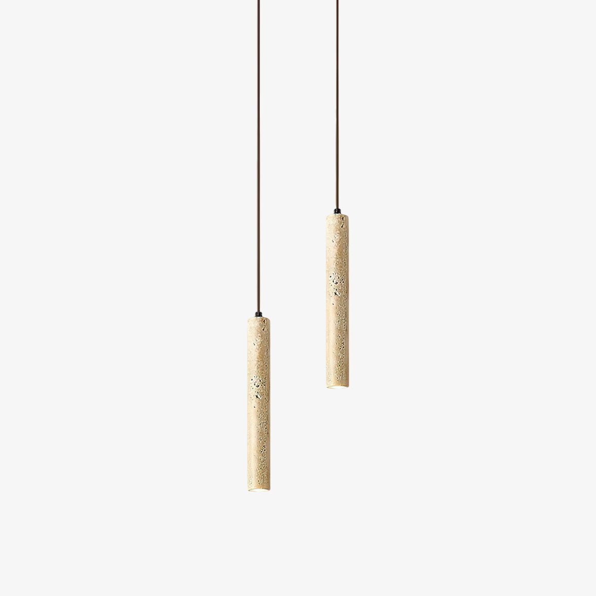 Indoor Ambience Cylindrical Pendant Light For Travertine