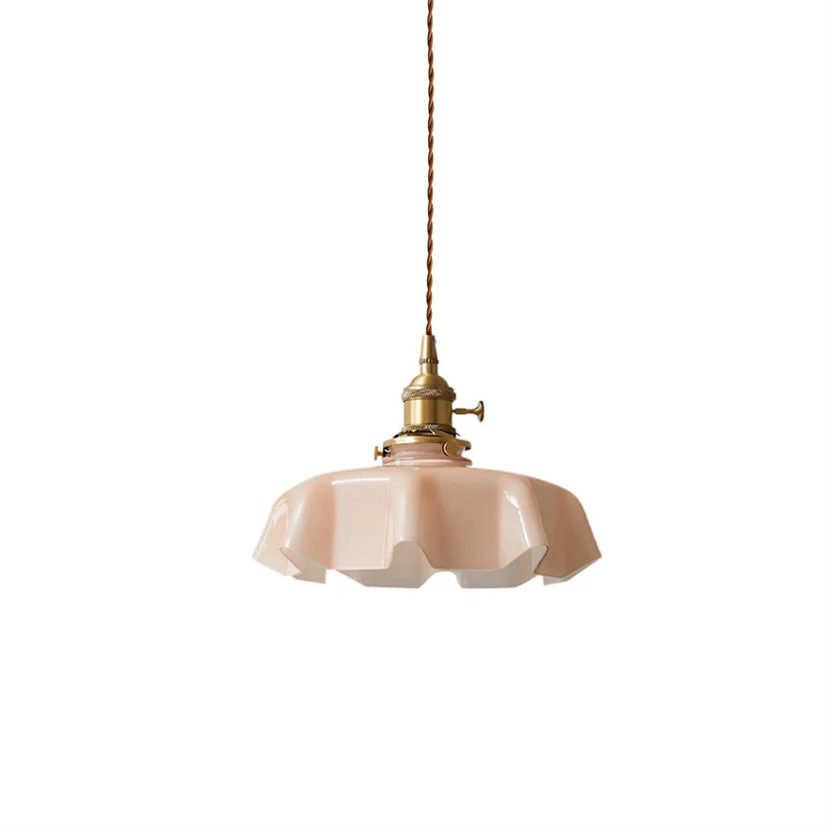 Pendant Pleated Ivory Lamp Farmhouse Charm With