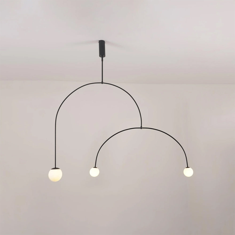 Black Modern Ambience Arisha Linear Pendant Light