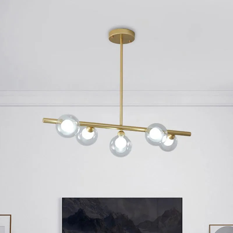 Ambient Dining Illumination Nordic Linear Pendant Light