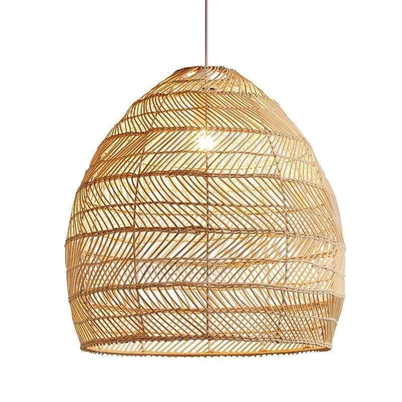 Natural Warmth Handcrafted Bamboo Rattan Pendant Light