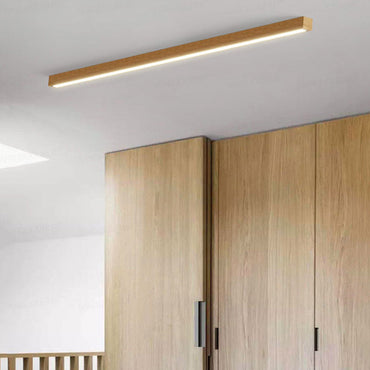 Ceiling Light Linear Wooden Finish For Living Rooms